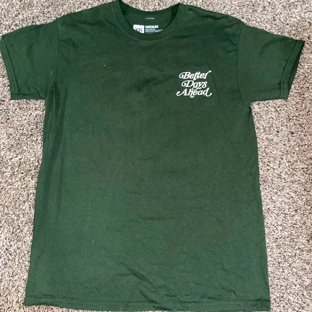 Green Young And Reckless Tee Medium